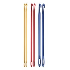 6Pcs/set Afghan Tunisian Aluminium Crochet Hook Knitting