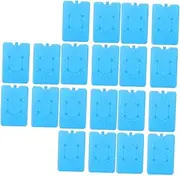 Zerodeko 5sets Breastmilk Bottle Freezer Packs Cool Packs for Cooler Lunch Boxes 4pcs*5