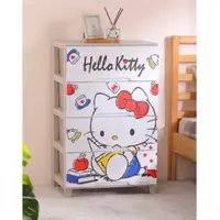 在飛比找蝦皮購物優惠-Hello kitty四層收納櫃