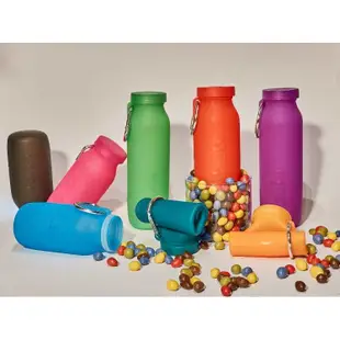 [Bubi Bottle] 矽膠摺疊多功能水壺 650ml 可微波 可冷凍 無毒環保 兒童水壺 (多色內選)