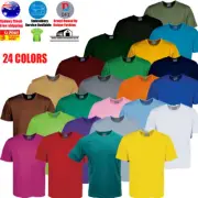 MENS TEE T-SHIRT BLANK BASIC PLAIN TEE 100% BREEZEWAY POLYESTER COOL DRY ADULTS