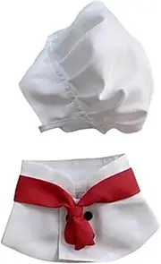 Cat Dog Chef Costume, Pet Chef Hat Costume Set Pet Cooking Chef Cap Chef Dog, Bandana Halloween Pet Costume Chef Hat for Cat