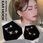 Butterfly Ear Cuff Silver Gold Zircon Clip Non Piercing GX Earr Jewellery H1N7