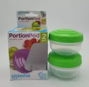 Sistema Pod To Go Screw Top 210ml Portion Storage Containers (1 Box Of 2) 21487