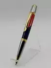 Stunning USA Flag! Handmade Ballpoint Pen made with real Pheasant Feathers. #127