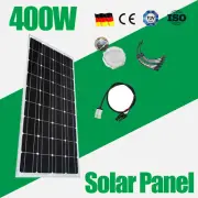 400W Solar Panel Kit 12V Mono Home RV Caravan Camping Charging Battery 400 Watt
