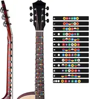 Innovative Guitar Fretd Note Decals Fingerd Frets Map Sticker for Beginner Learner