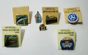 Expo 1986 Vancouver Pin Lot Train, Light Rail, Dome, BC Place, Maple Leaf, Sask