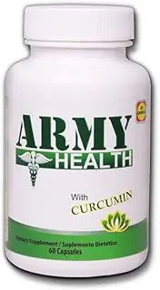 Army Health 100% Natural Curcumin -60 Capsules