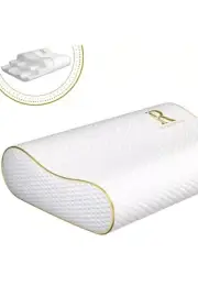 Royal Therapy Memory Foam Pillow, Queen Pillow Neck Pain Relief, Contour Pill...