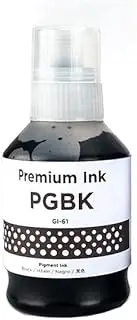 [ExtraPrint] Compatible Refill Ink for GI-61PGBK GI61PGBK Black Ink Bottle 170ML for Canon PIXMA G3620 G3625 G3660 MegaTank
