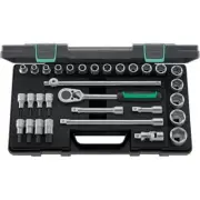 Stahlwille 96031239 1/2 Inch Drive Metric Socket Set, 31 Pieces