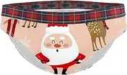 [Tiunyeah] Women Panties Stretch Ladies Underwear Hipster Briefs S Bikini Panty Christmas Santa