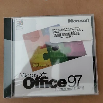 Microsoft Office 97 Professional Edition - Word Excel PowerPoint Access Outlook