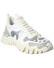 Valentino Camo Canvas & Leather Sneaker