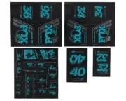Fox Suspension Heritage Decal Kit for Forks & Shocks (Turqoise) [803-01-364]