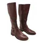Frye & Co Riding Boots Womens 6 Gibson Redwood Vegan Leather Flat Heel Western