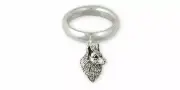 Corgi Ring Jewelry Sterling Silver Handmade Dog Ring CG4-CR