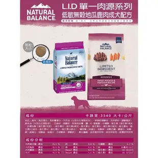 NB 狗飼料 地瓜鹿肉 4.5磅 Natural balance 低敏 無穀 天然糧 WDJ