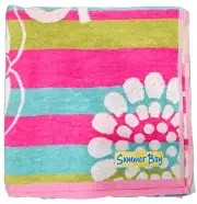 Summer Bay Carnival Floral Beach Towel. 75 x 150cm. Inspired by Home and Away