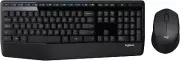 MK345 Wireless Keyboard and Mouse Combo - Full-Sized Keyboard with Palm Rest, Co