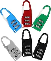 Yardenfun Suitcase Locks 6 Pack 3- Combination Padlock for Travel Luggage Padlocks Gym Lock