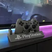 Sony Playstation 1 Controller Stand Grey and White ps1 DualShock Version Display