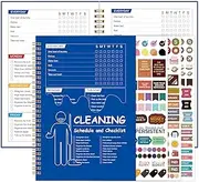 ADHD Cleaning Planner, Cleaning Schedule and Checklist, Undated Daily and Weekly Household Cleaning Checklist Planner, Organize Your Home to Keep Neat and Stress-Free