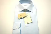 NEW BRIONI Dress SHIRT 100% Cotton Size 17 Us 43 Eu (Store cod FE2)