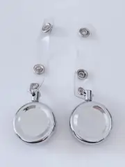 2X AU Retractable Badge Holder Reel Swipe Card Security ID Pull Key Tag Clip