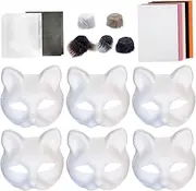 Animal Masque Making Kit - 18x/Set Arts Crafts Creative Funny,Animal Costume Accessory, Cosplay Party Props for Crafting Halloween, Masquerade Events