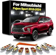 17Pcs LED Interior Map Dome Light Kit, For Pajero Montero Sport MK3 2016-2020 2021 2022 2023 2024 Accessories