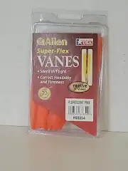 Allen Super Flex Vanes 12 Pack Florescent Pink 5"