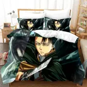 v3760 Bed Sheets Attack On Titan Soft C Duvet Cover Set Bedroom Decor Bedclothes Super Bed Sheets IU3760