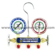 Yellow Jacket 41822 2-Valve Series 41 Test/Charging Manifold, Gauges