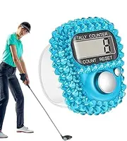 Finger Counter, Number and LCD Electronic Digital Display, Handheld Tally Clicker Counter, Lap Track Handheld Counter with Ring, Counting for Golf, Goods Counting, Lap, Knitting