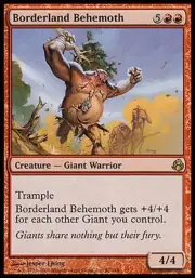 1x Borderland Behemoth Morningtide MtG Magic Red Rare 1 x1 Card Cards