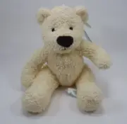 EBOT DARBY plush cream beanie Teddy Bear vintage plush RUSS BERRIE