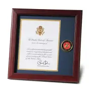 Allied Frame United States Marine Corps Presidential Memorial Certificate Fra...