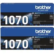 NEW 2x Brother TN-1070 Toner Ink Cartridge Genuine HL1110 DPC1510 MFC1810 1210W