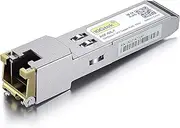 SFP to RJ45 Copper Module - 1000BASE-T Mini-GBIC Gigabit Transceiver for Netgear AGM734-10000S, Meraki MA-SFP-1GB-TX, Ubiquiti UF-RJ45-1G, D-Link, Supermicro, TP-Link, Broadcom up to 100m