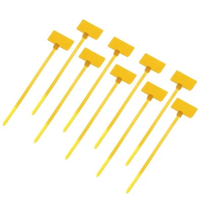 250pcs Marker Cable Zip Ties, 4 Inch Self-Locking Labels Zip Tie Wraps,Yellow