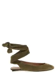 [The Attico] The Attico-Cloe Flat Shoes Verde-Donna 41IT