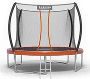LeJump Trampolines 7.7ft/10ft/12ft, 235cm 305cm 366cm, for Adults and Kids Outdoor Round Spring Trampoline with Enclosure Safety Net ASTM Approved Max Limit 100/120/150kg