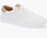 TravisMathew Phenom Sneaker (Men) White/Brown 8M NWB
