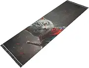 ZRYSMY Washable Runner Rug Cat Sword Samurai 2’ x 6’ Non-Slip Floor Carpet Runner Rug for Hallways Kitchen Laundry Room Bedroom Floor Carpet Runner- Soft Thin Mat for Family Pet