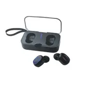 T18S Binaural Mini Wireless Bluetooth Headset With Charging Compartment(Black)
