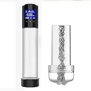 Electric Vacuum Vibrating Penis Pump with Pocket Pussy, Vacuum Pump Penis Telescopic Trainer Male Exercise Masturbation Cup