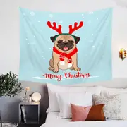 Christmas Pug Tapestry