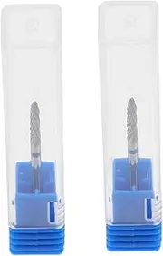 CALLARON 2 Pack Nail Polishing Head Grinding Nail Drill Bit for Manicure Tungsten Steel Set for Home Salon